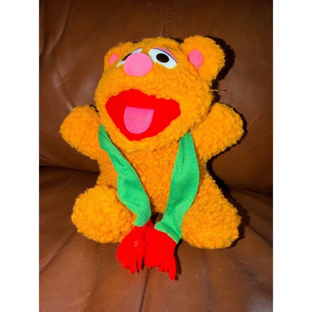 Vintage 1987 Henson Associates Muppet Babies Baby Fozzie Bear Plush Scarf 80s